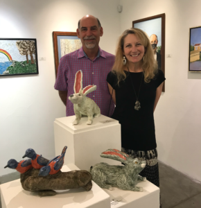 Mark & Cathryn at showing of her work